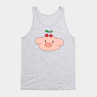 Cherry Pig Face Tank Top